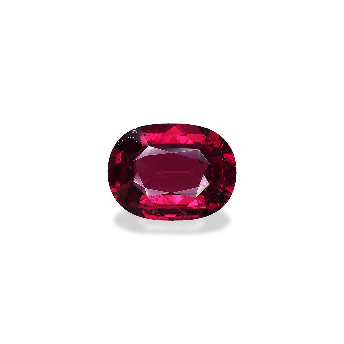 Rubellite Tourmaline Oval Fine Step Cut Red