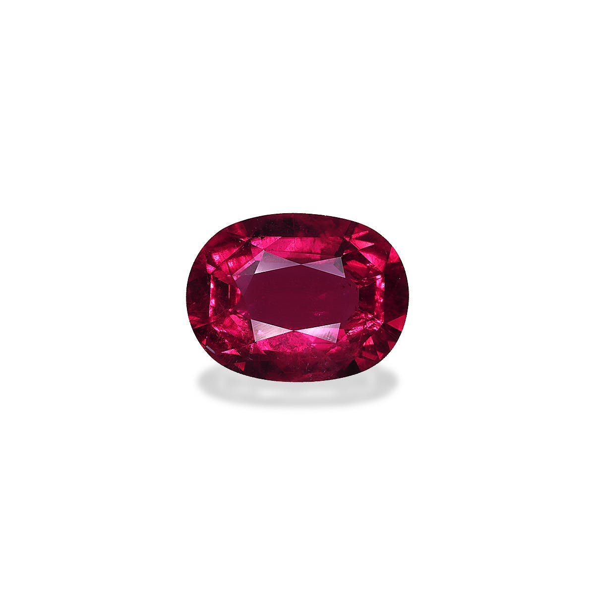 Rubellite Tourmaline Oval Fine Step Cut Cherry Red