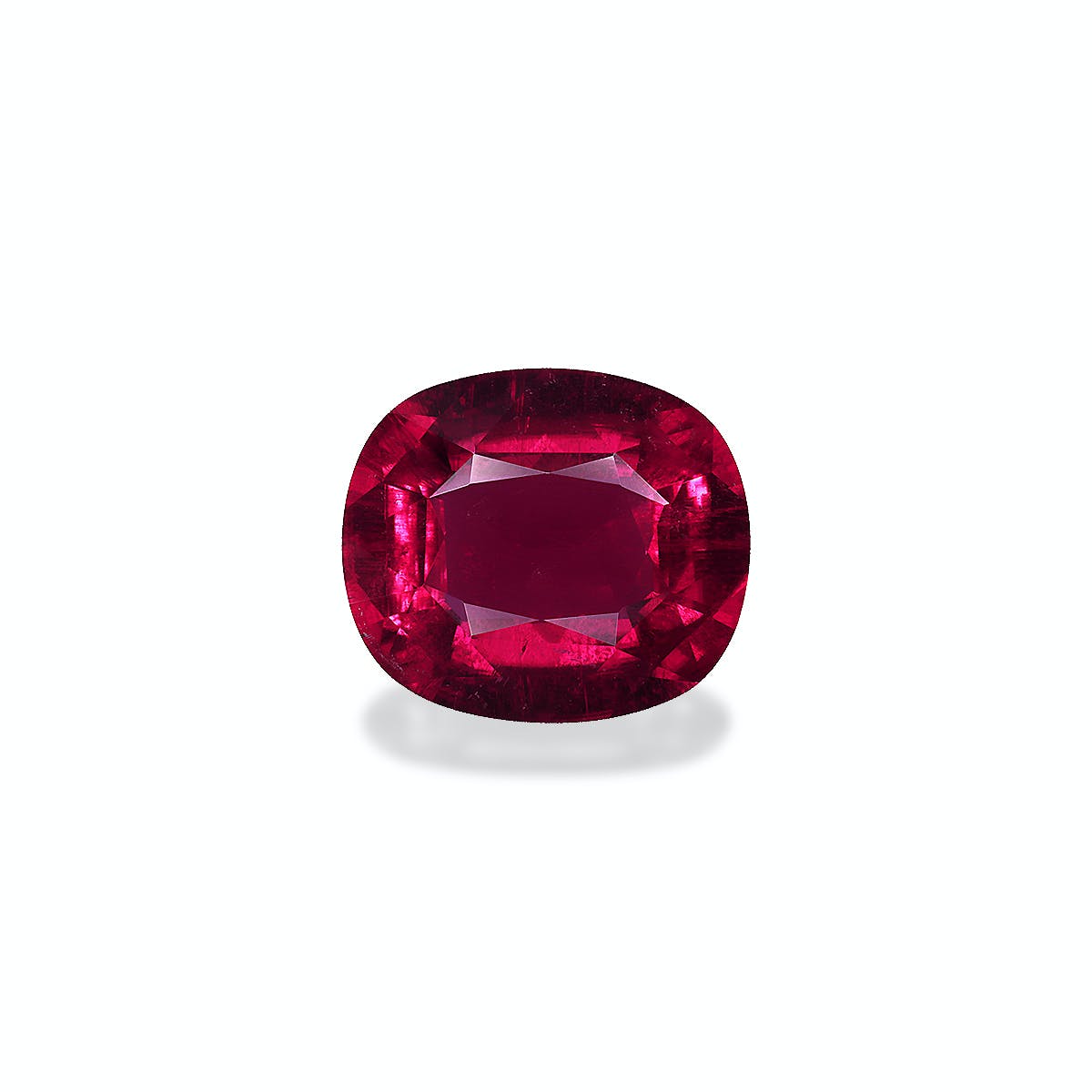 Rubellite Tourmaline Cushion Fine Step Cut Red