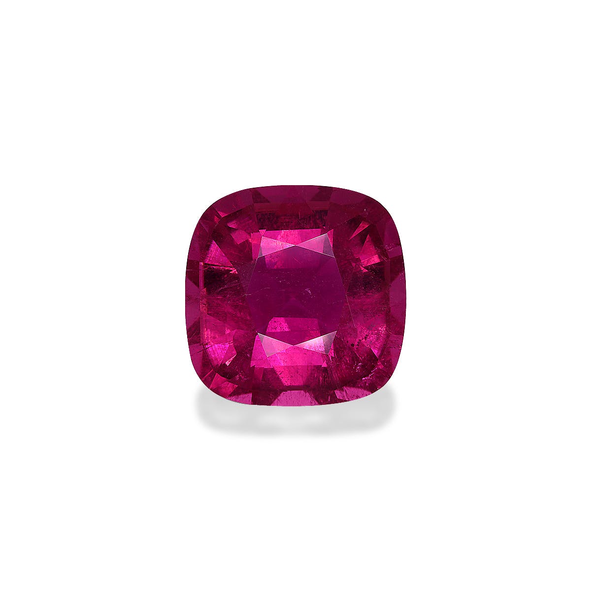 Rubellite Tourmaline Cushion Fine Step Cut Pink