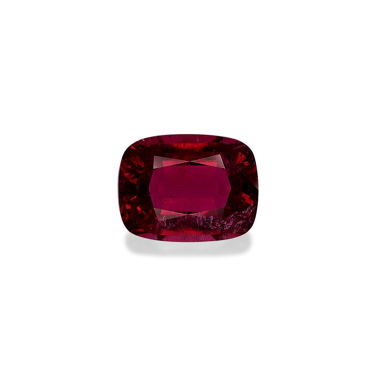 Rubellite Tourmaline Cushion Fine Step Cut Red