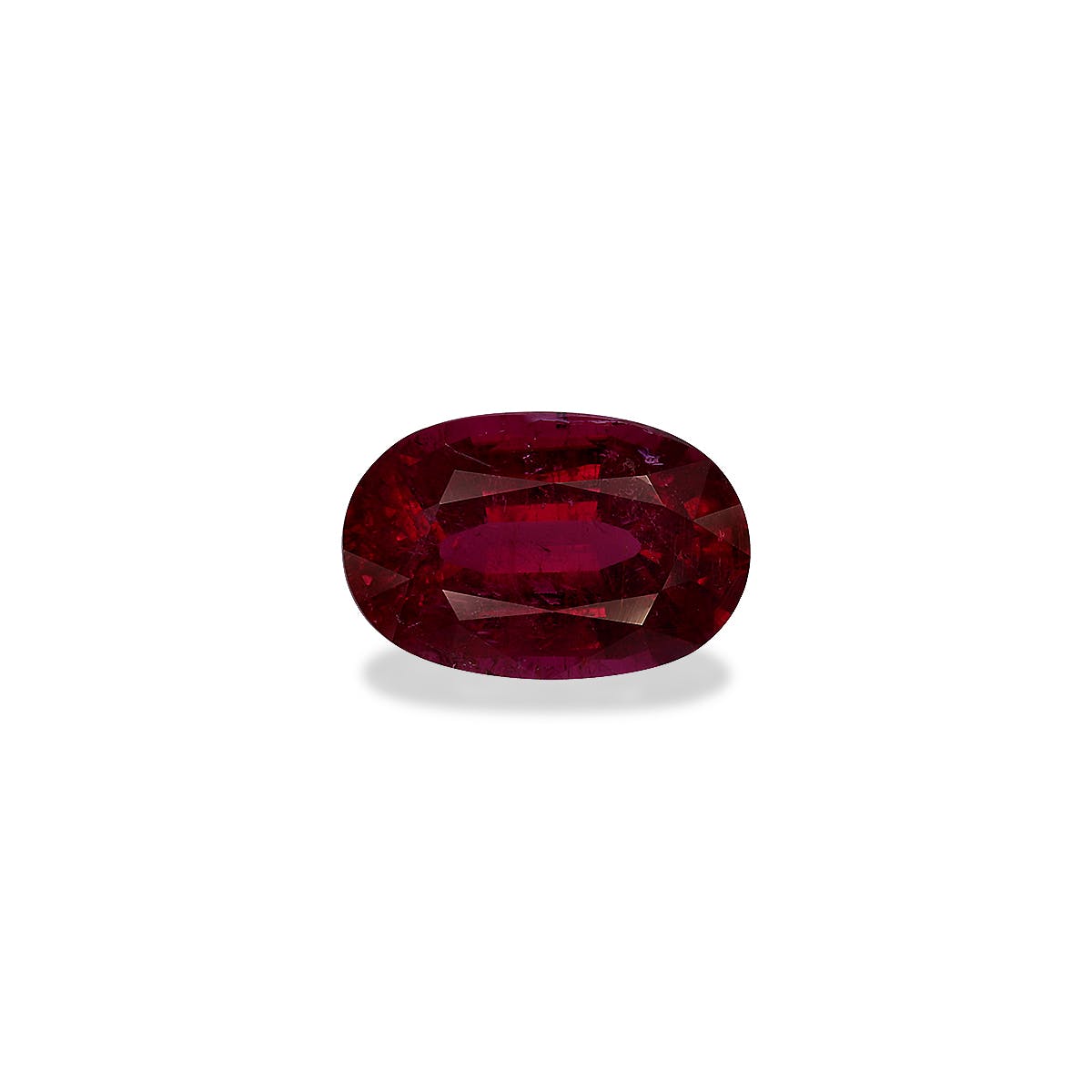 Rubellite Tourmaline Oval Fine Step Cut Red