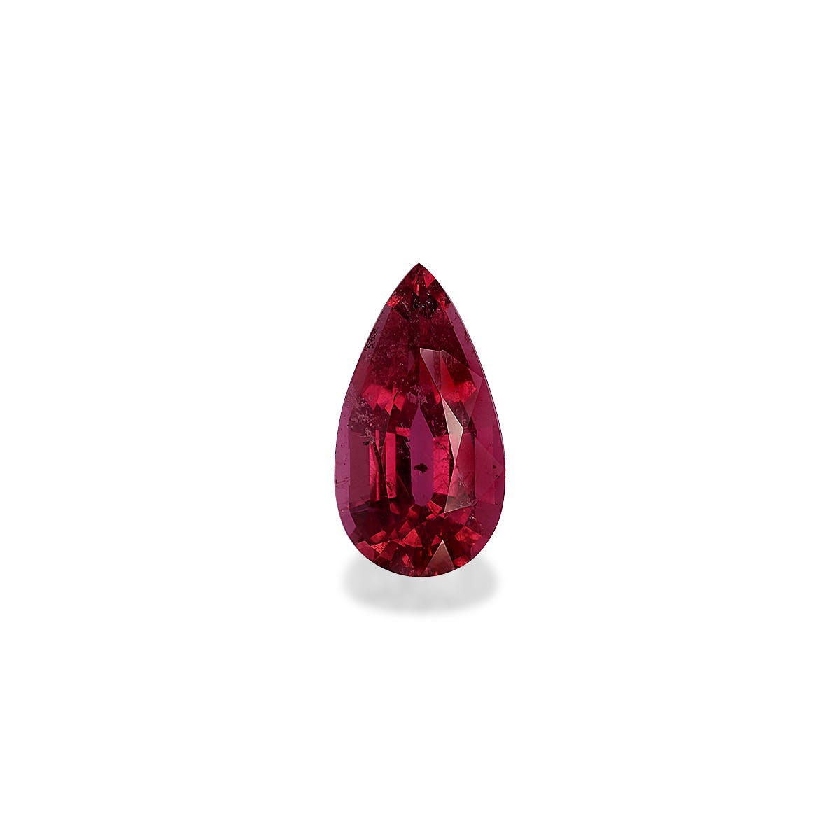 Rubellite Tourmaline Pear Fine Step Cut Fuscia Pink