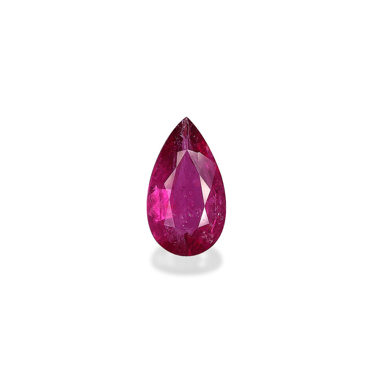 Rubellite Tourmaline Pear Fine Step Cut Fuscia Pink