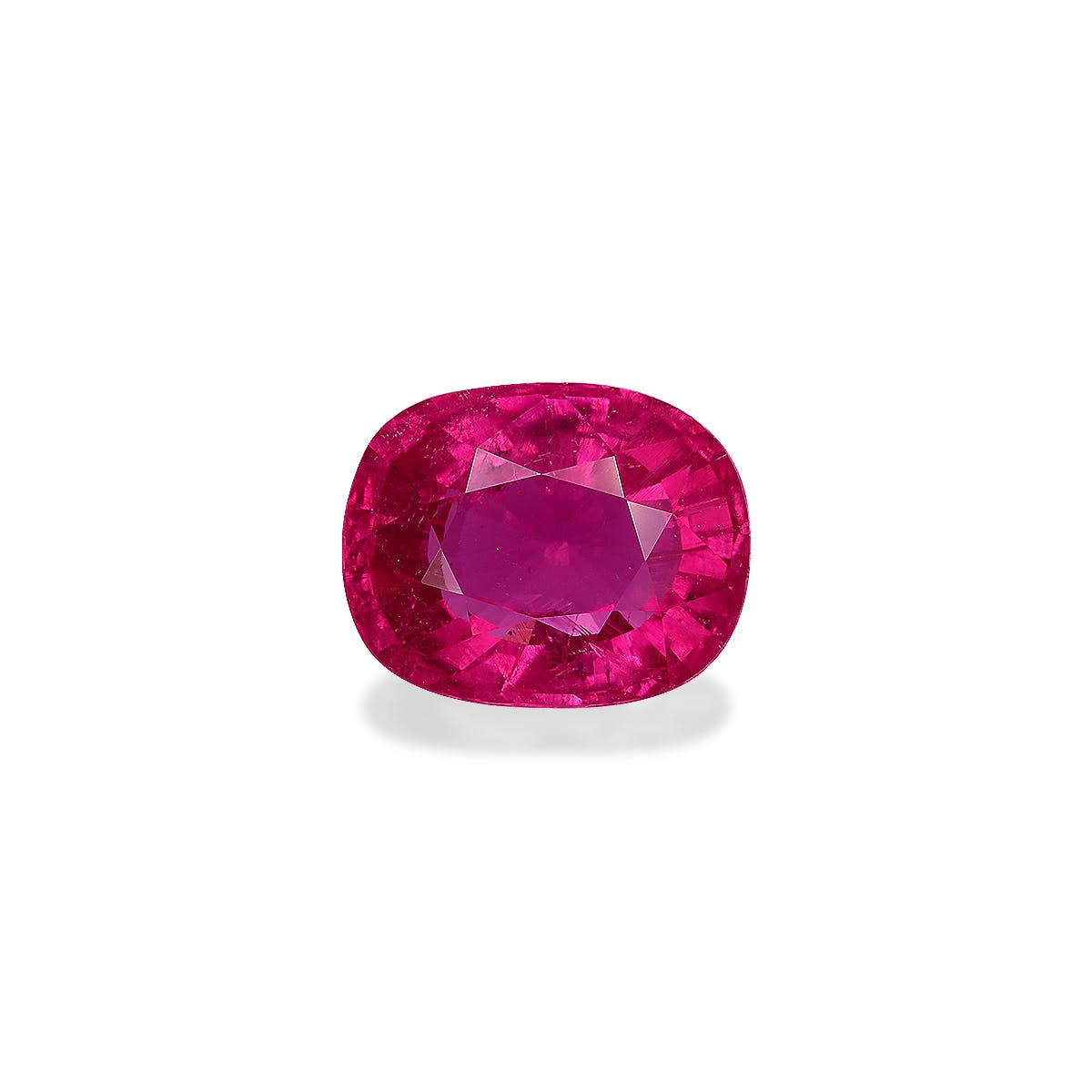 Rubellite Tourmaline Cushion Fine Step Cut Pink