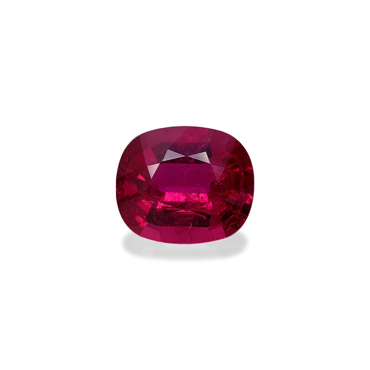 Rubellite Tourmaline Cushion Fine Step Cut Pink