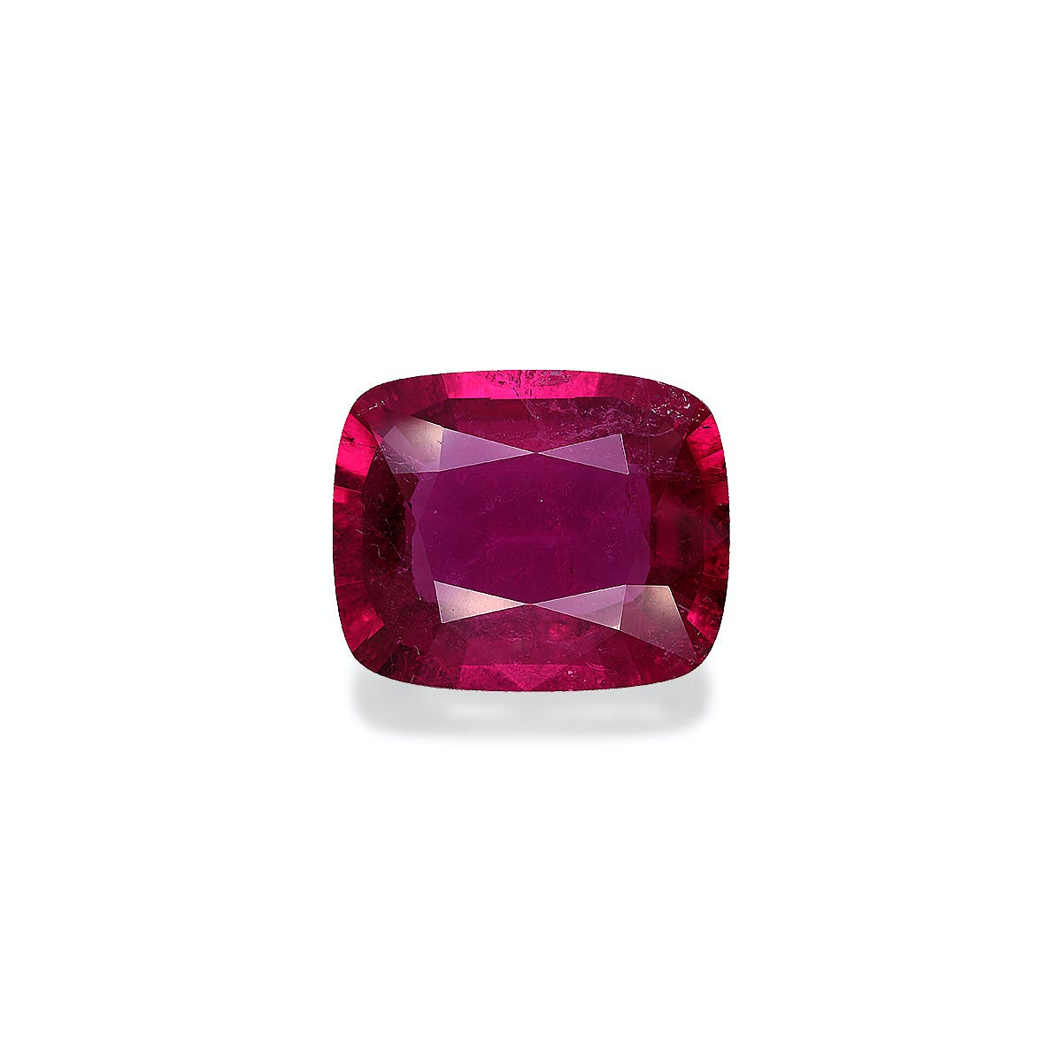 Rubellite Tourmaline Cushion Fine Step Cut Fuscia Pink