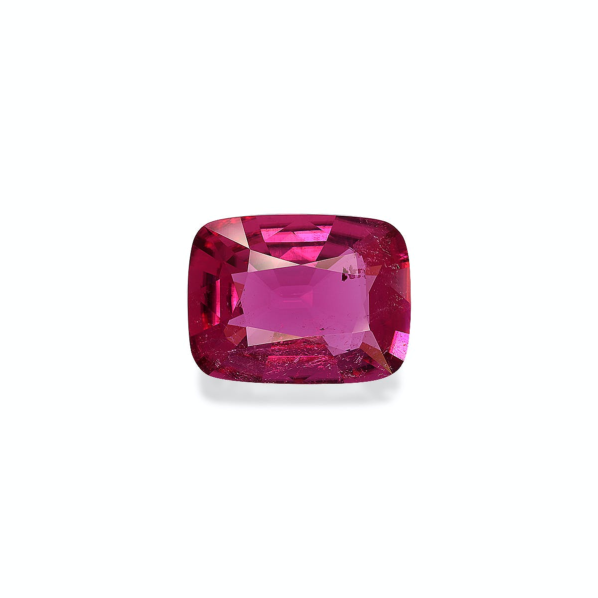 Rubellite Tourmaline Cushion Fine Step Cut Pink