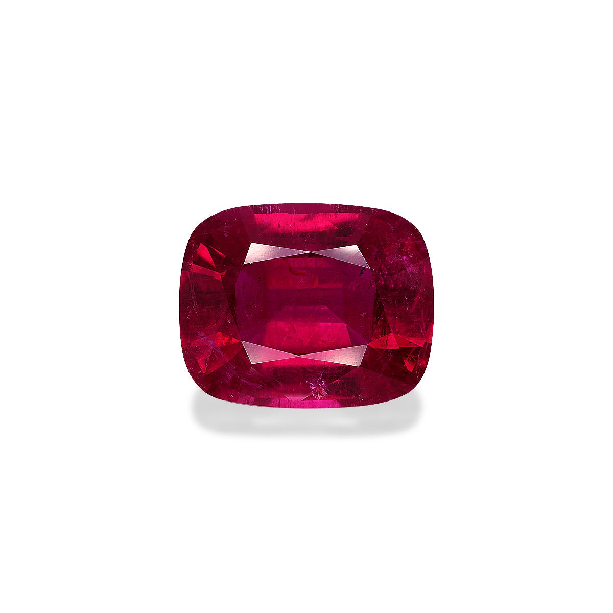 Rubellite Tourmaline Cushion Fine Step Cut Pink