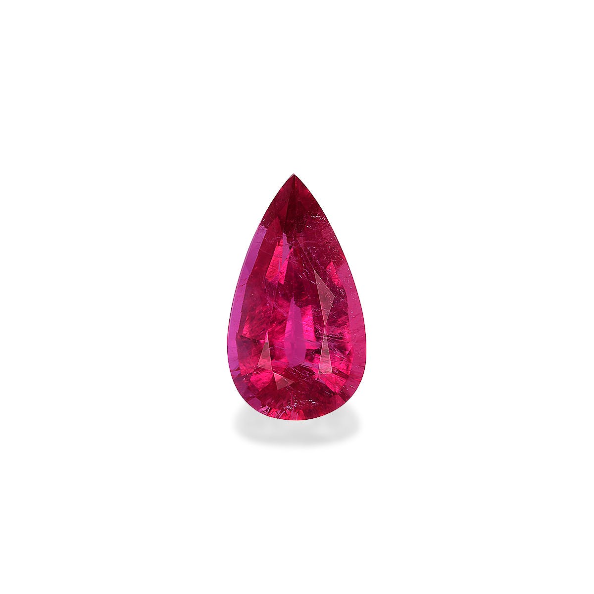 Rubellite Tourmaline Pear Fine Step Cut Pink