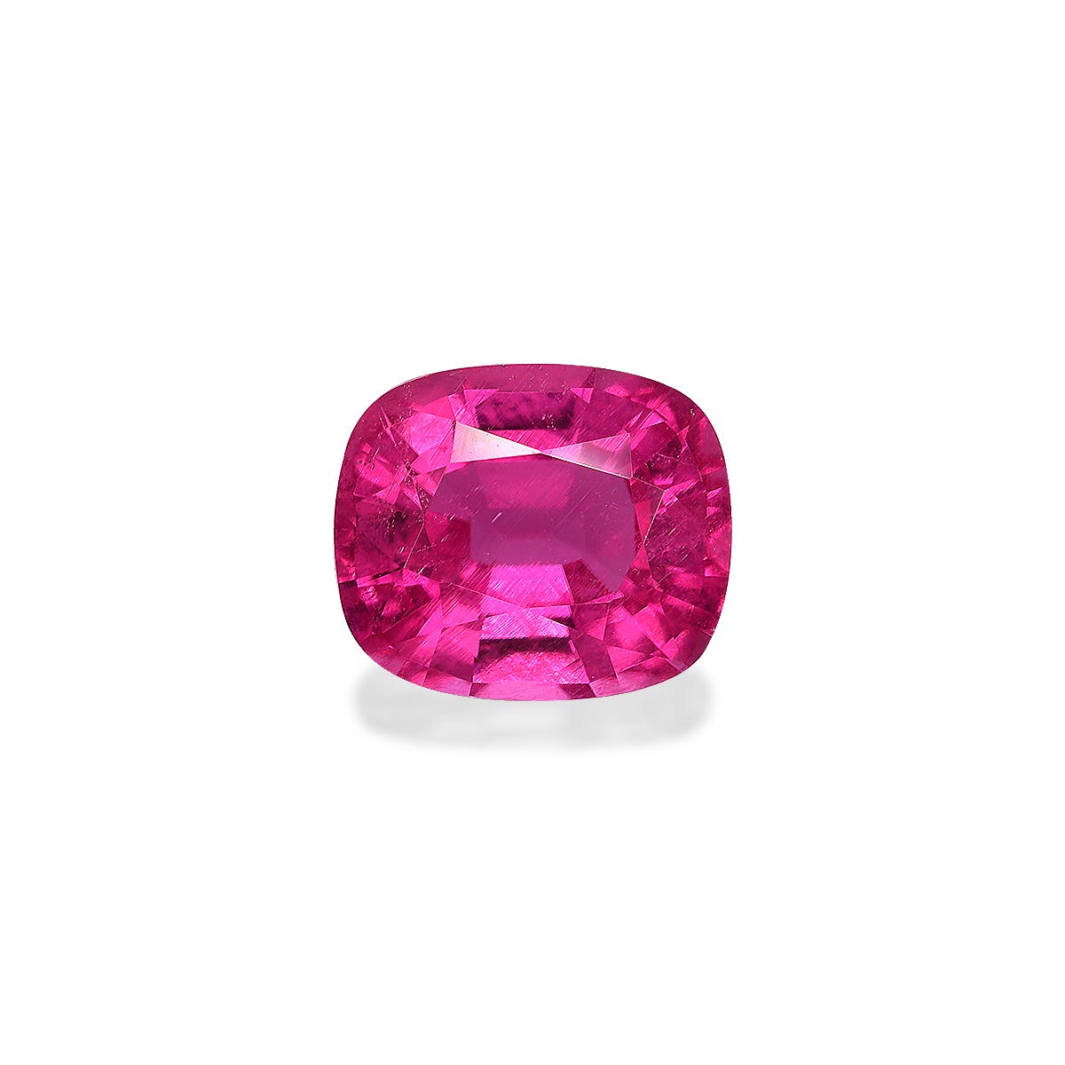 Rubellite Tourmaline Cushion Fine Step Cut Pink