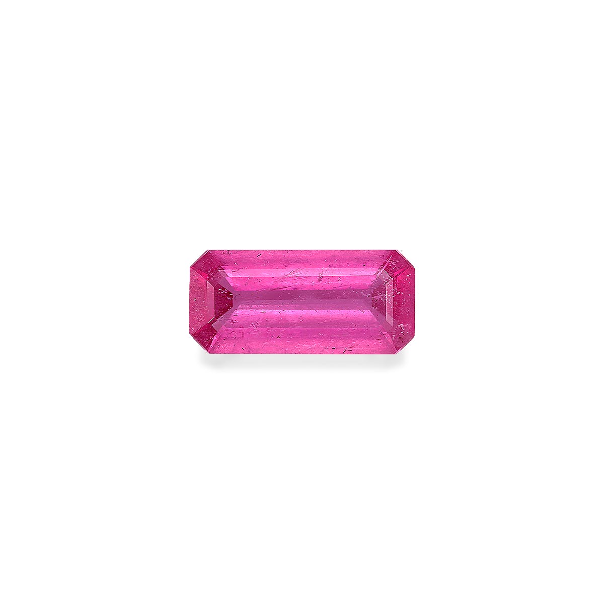 Rubellite Tourmaline Rectangular Emerald Cut Fuscia Pink