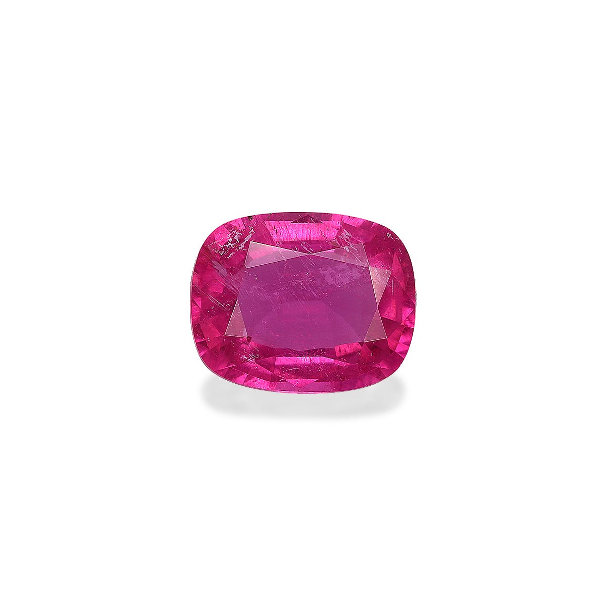 Rubellite Tourmaline Cushion Fine Step Cut Pink