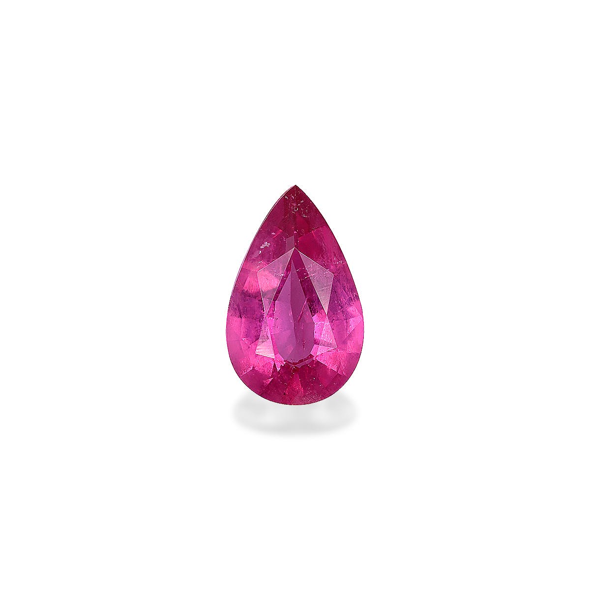 Rubellite Tourmaline Pear Fine Step Cut Pink