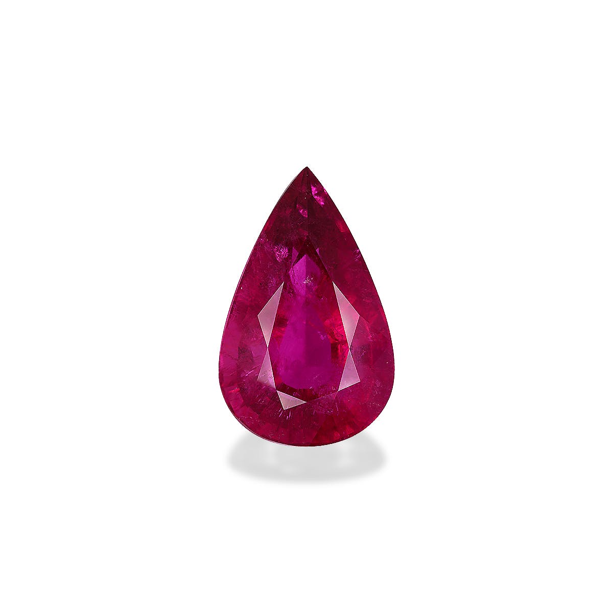 Rubellite Tourmaline Pear Fine Step Cut Pink