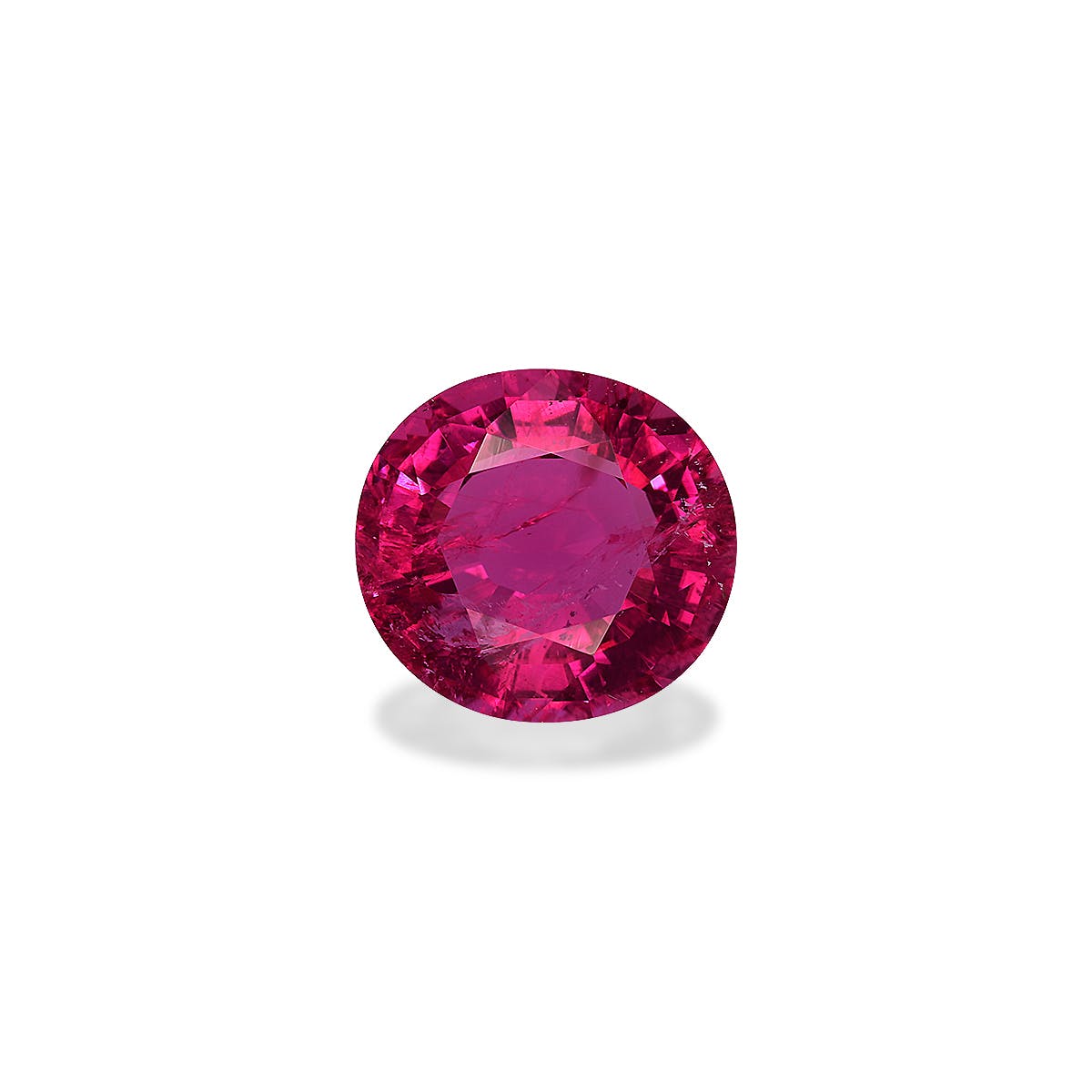 Rubellite Tourmaline Oval Fine Step Cut Pink