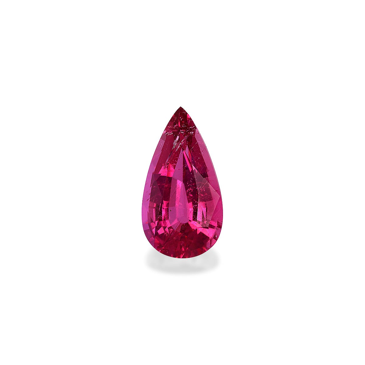 Rubellite Tourmaline Pear Fine Step Cut Pink