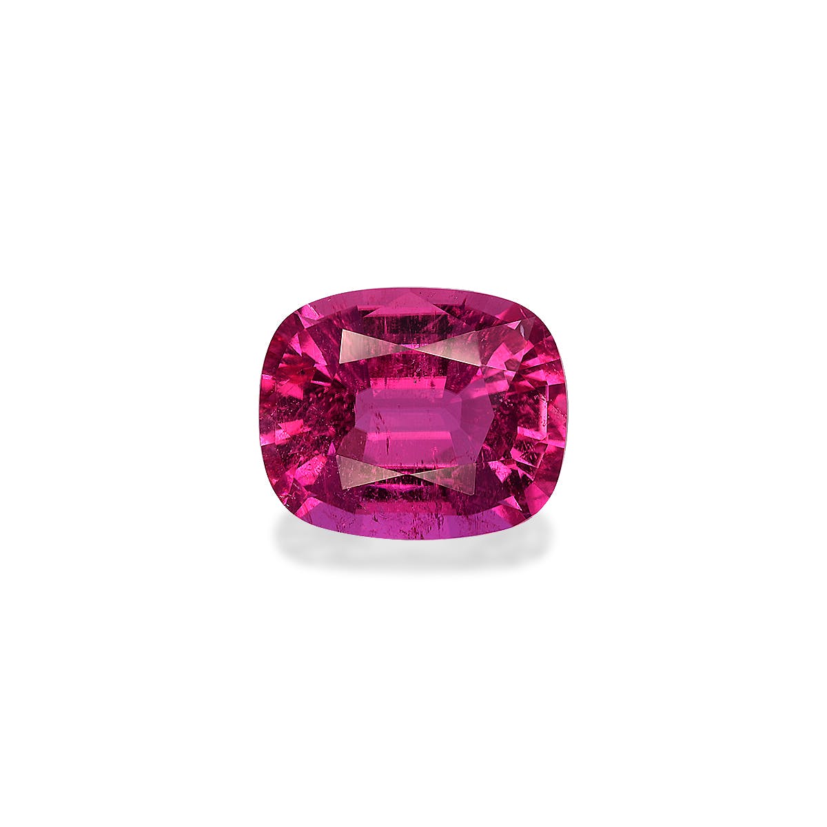 Rubellite Tourmaline Cushion Fine Step Cut Pink