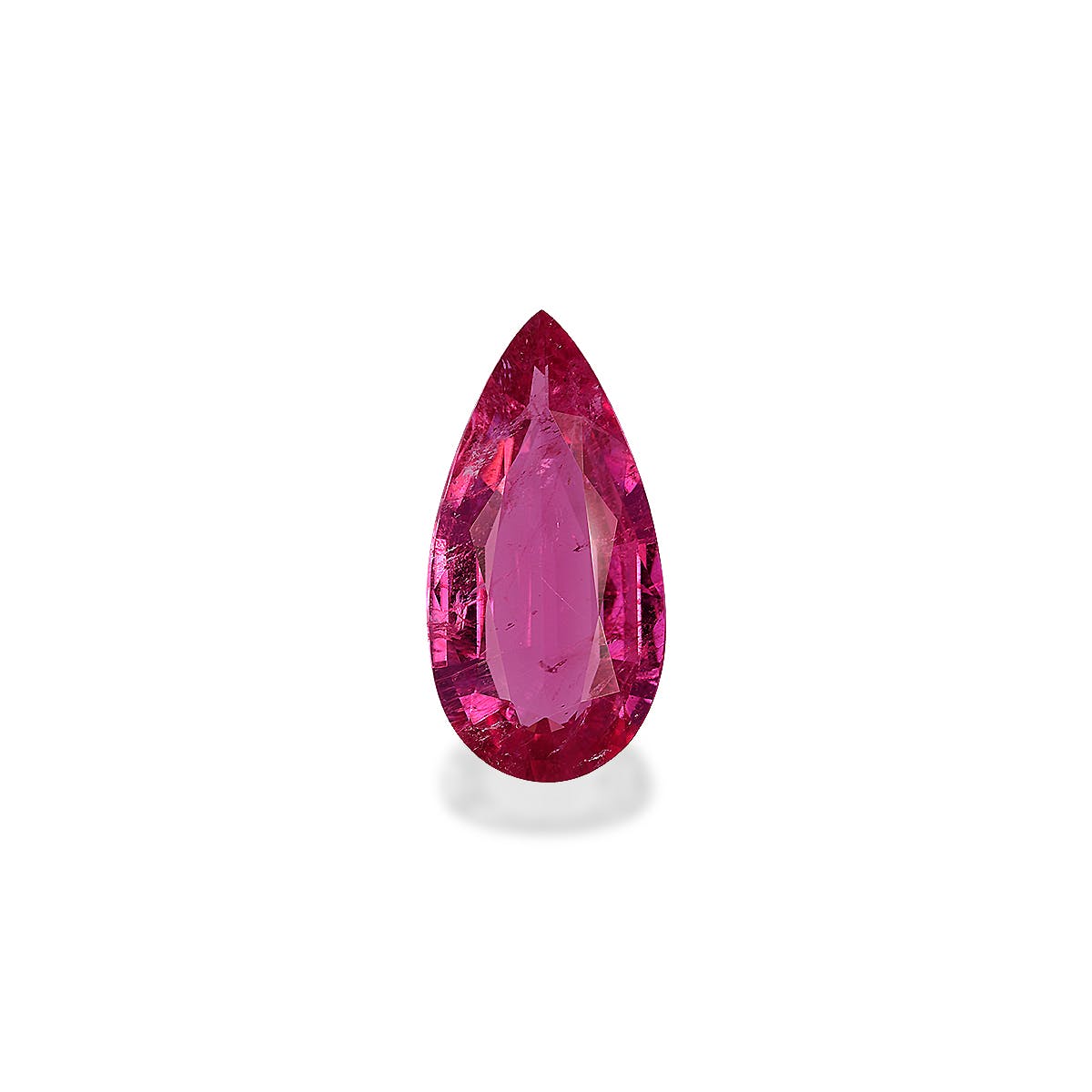 Rubellite Tourmaline Pear Fine Step Cut Pink