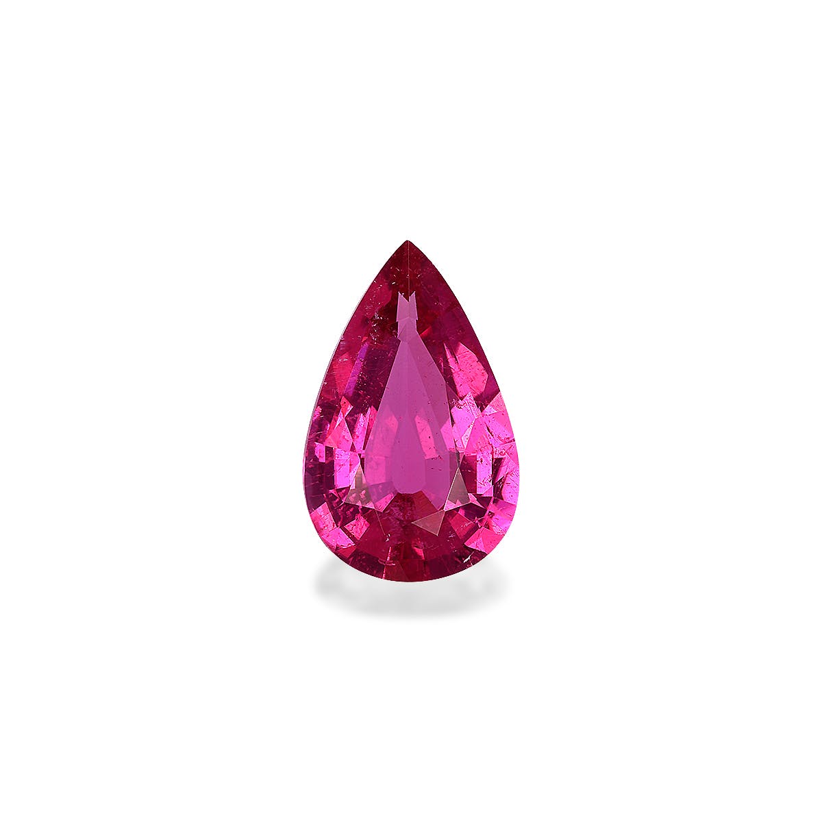 Rubellite Tourmaline Pear Fine Step Cut Pink