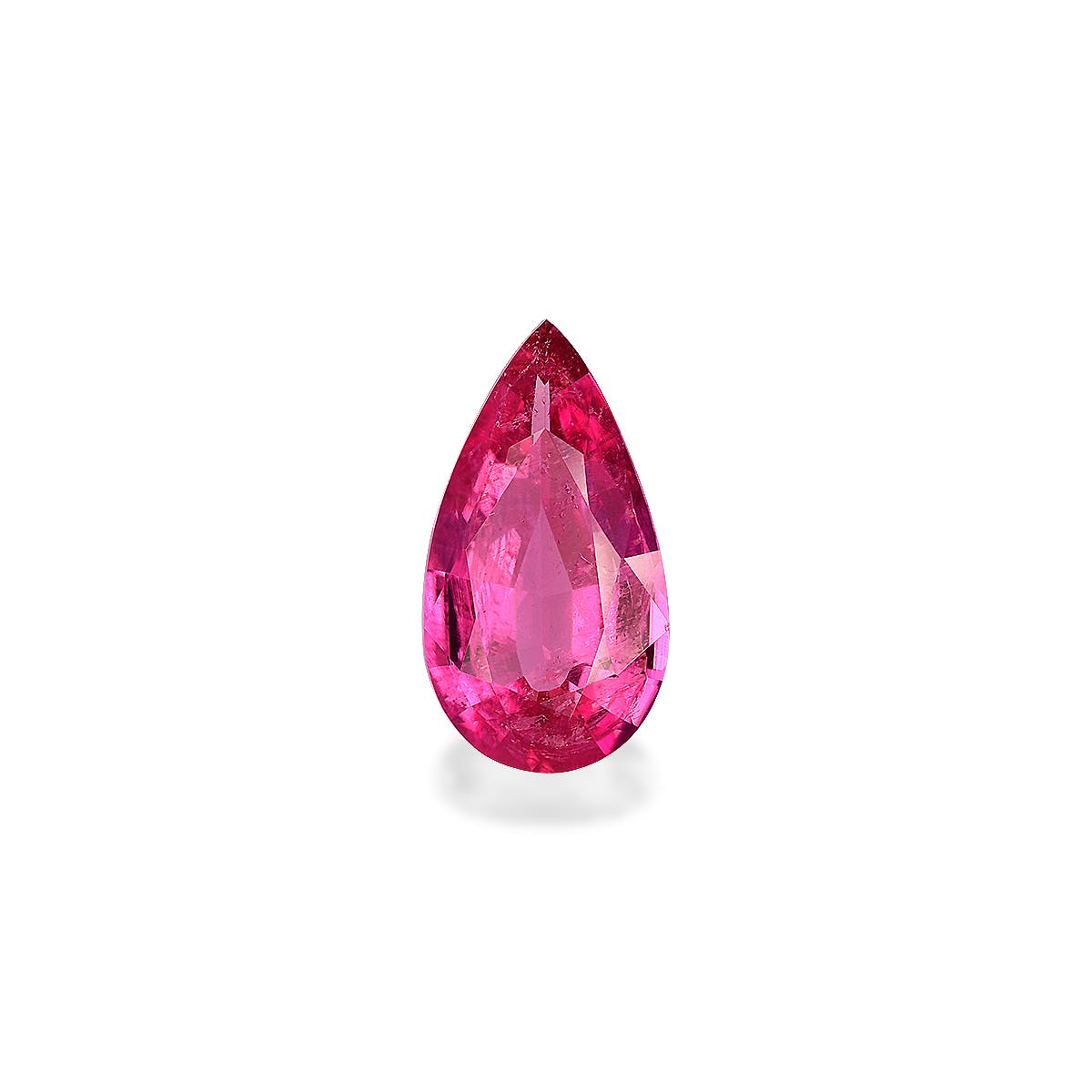 Rubellite Tourmaline Pear Fine Step Cut Pink