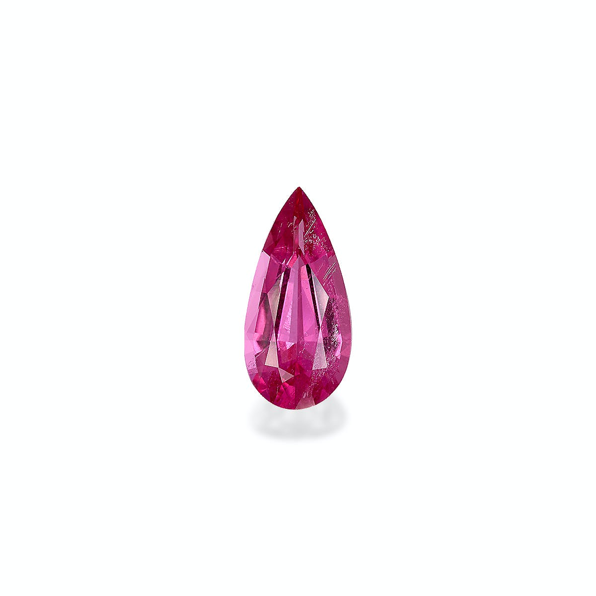 Rubellite Tourmaline Pear Fine Step Cut Fuscia Pink