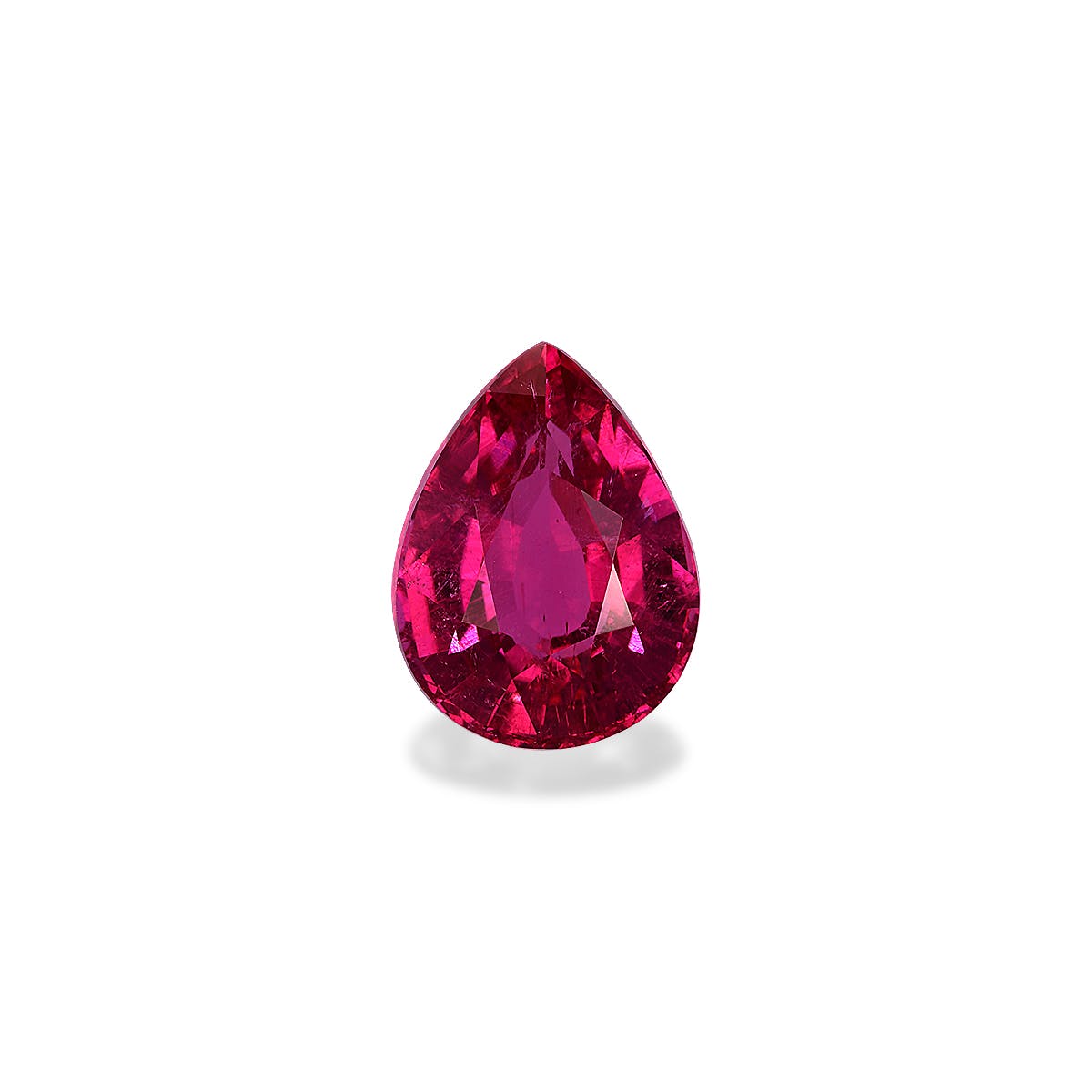 Rubellite Tourmaline Pear Fine Step Cut Pink