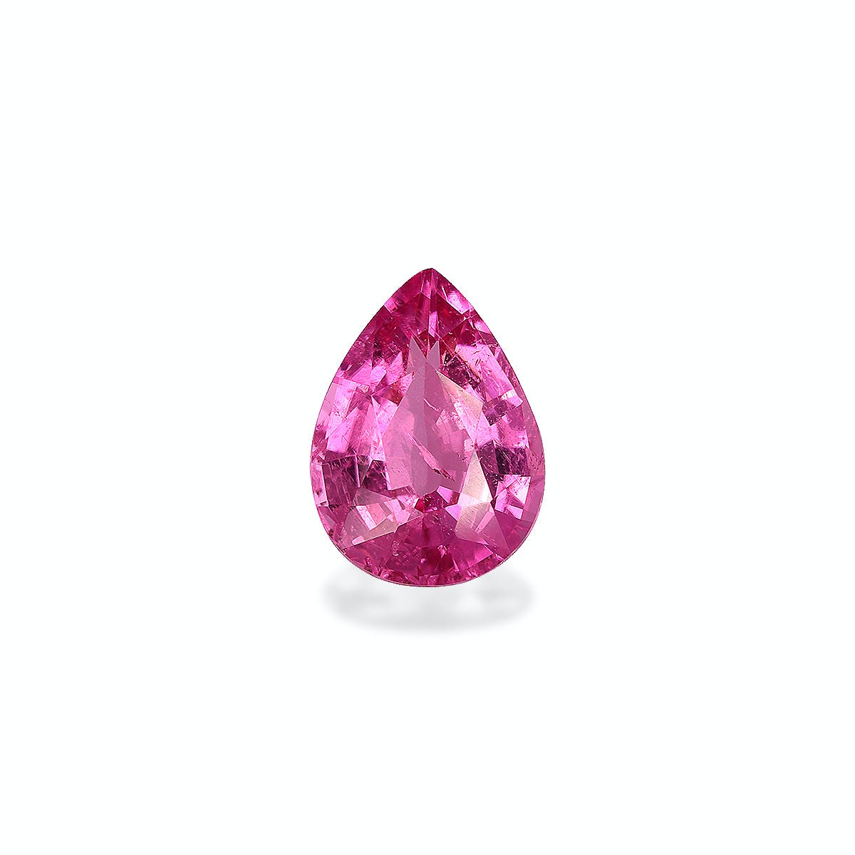 Rubellite Tourmaline Pear Fine Step Cut Fuscia Pink