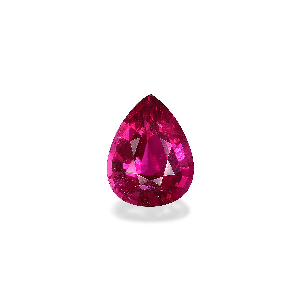 Rubellite Tourmaline Pear Fine Step Cut Pink