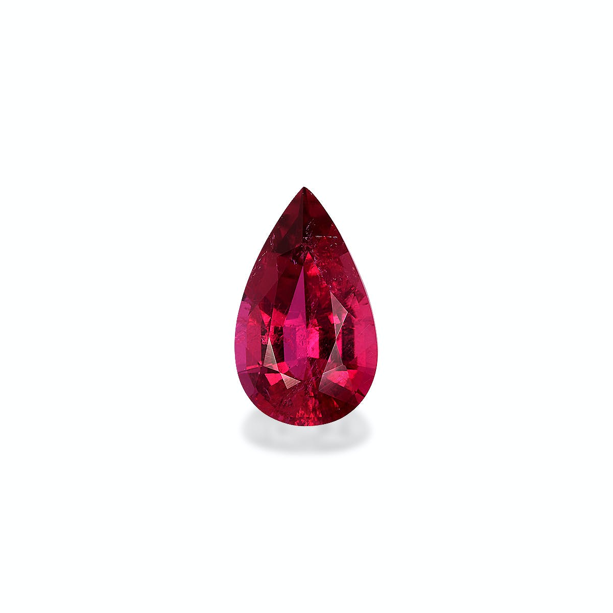 Rubellite Tourmaline Pear Fine Step Cut Pink