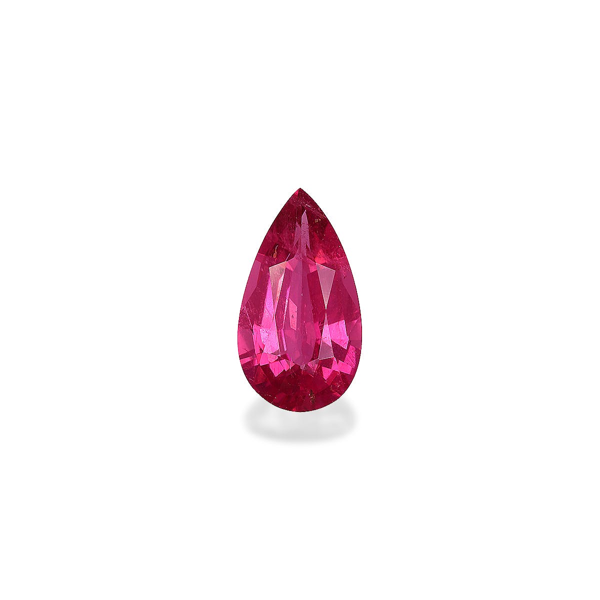 Rubellite Tourmaline Pear Fine Step Cut Pink