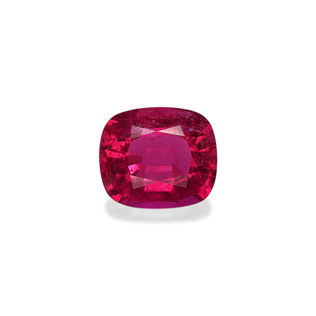 Rubellite Tourmaline Cushion Fine Step Cut Pink