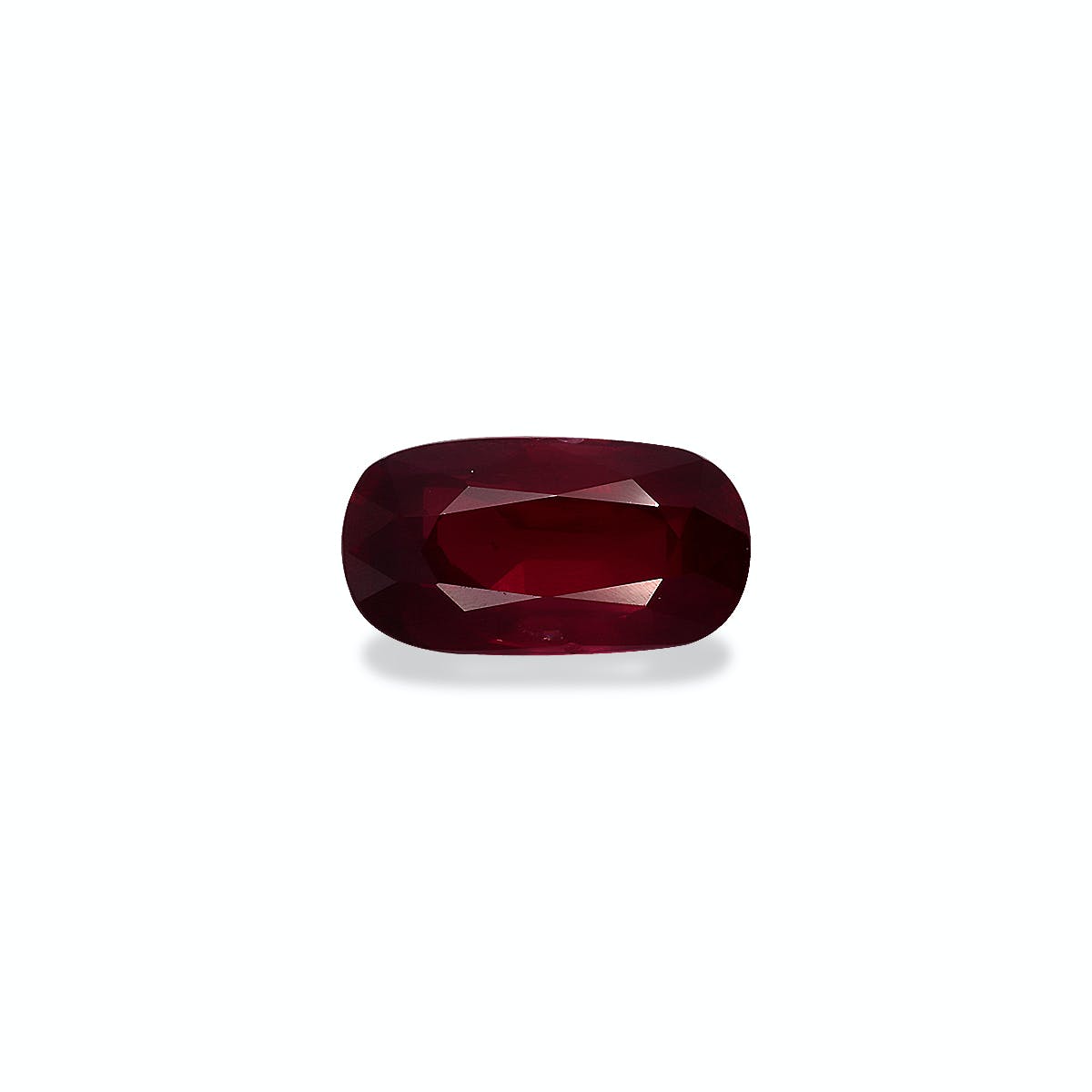 Mozambique Ruby Cushion Fine Step Cut Red