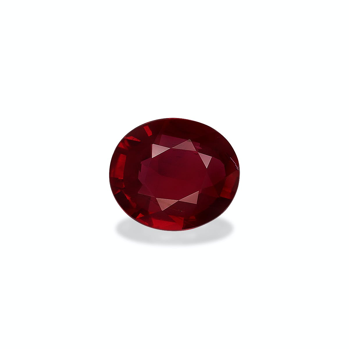 Mozambique Ruby Oval Fine Step Cut Red