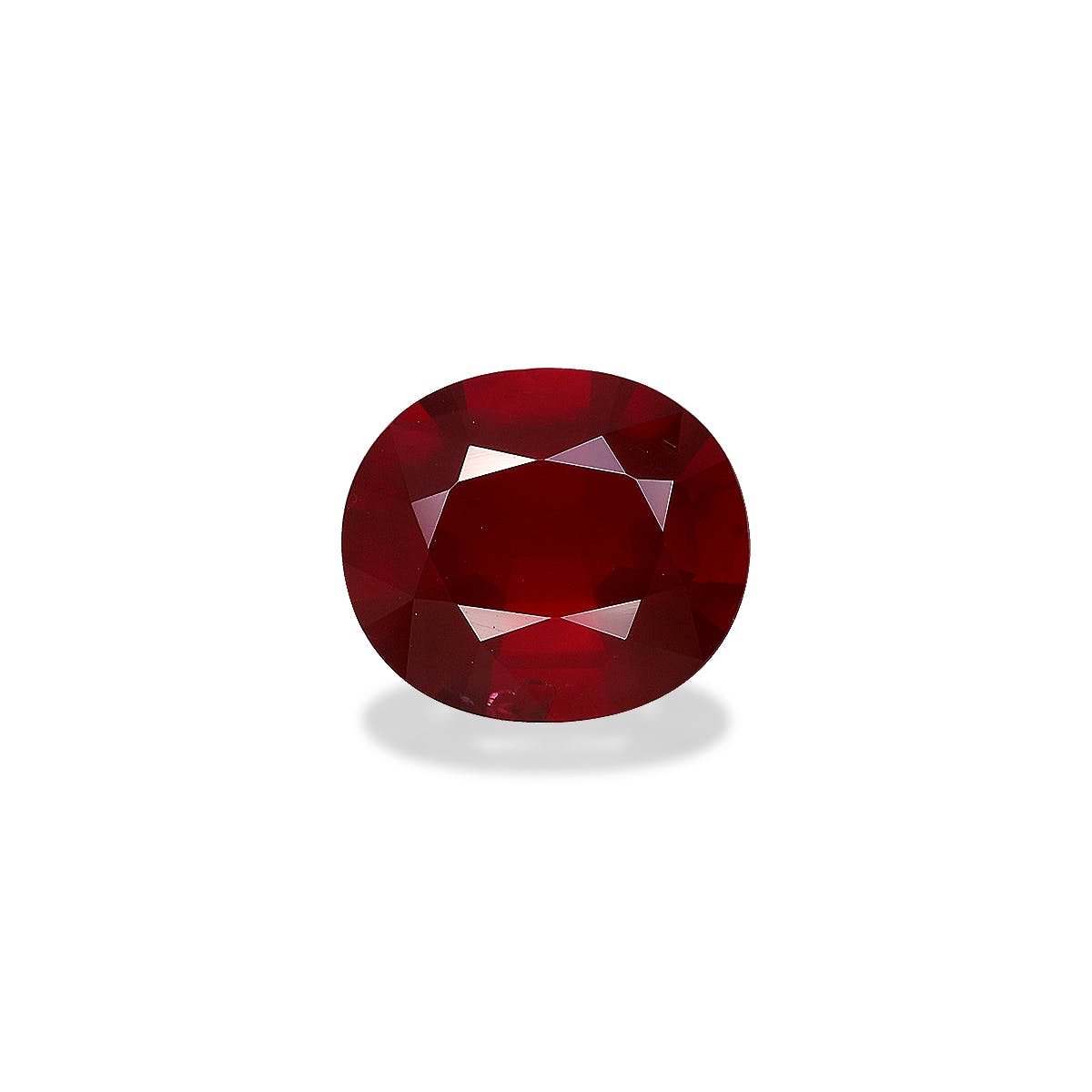 Mozambique Ruby Oval Fine Step Cut Red