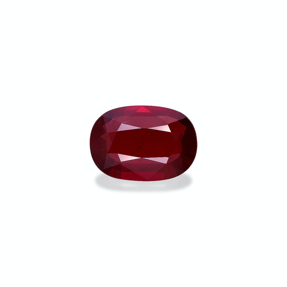 Mozambique Ruby Cushion Fine Step Cut Red