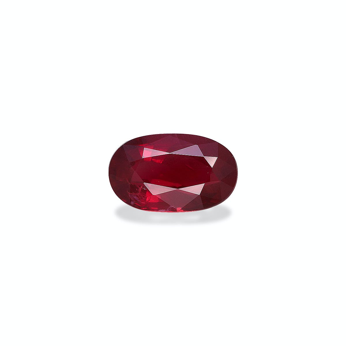 Mozambique Ruby Oval Fine Step Cut Red