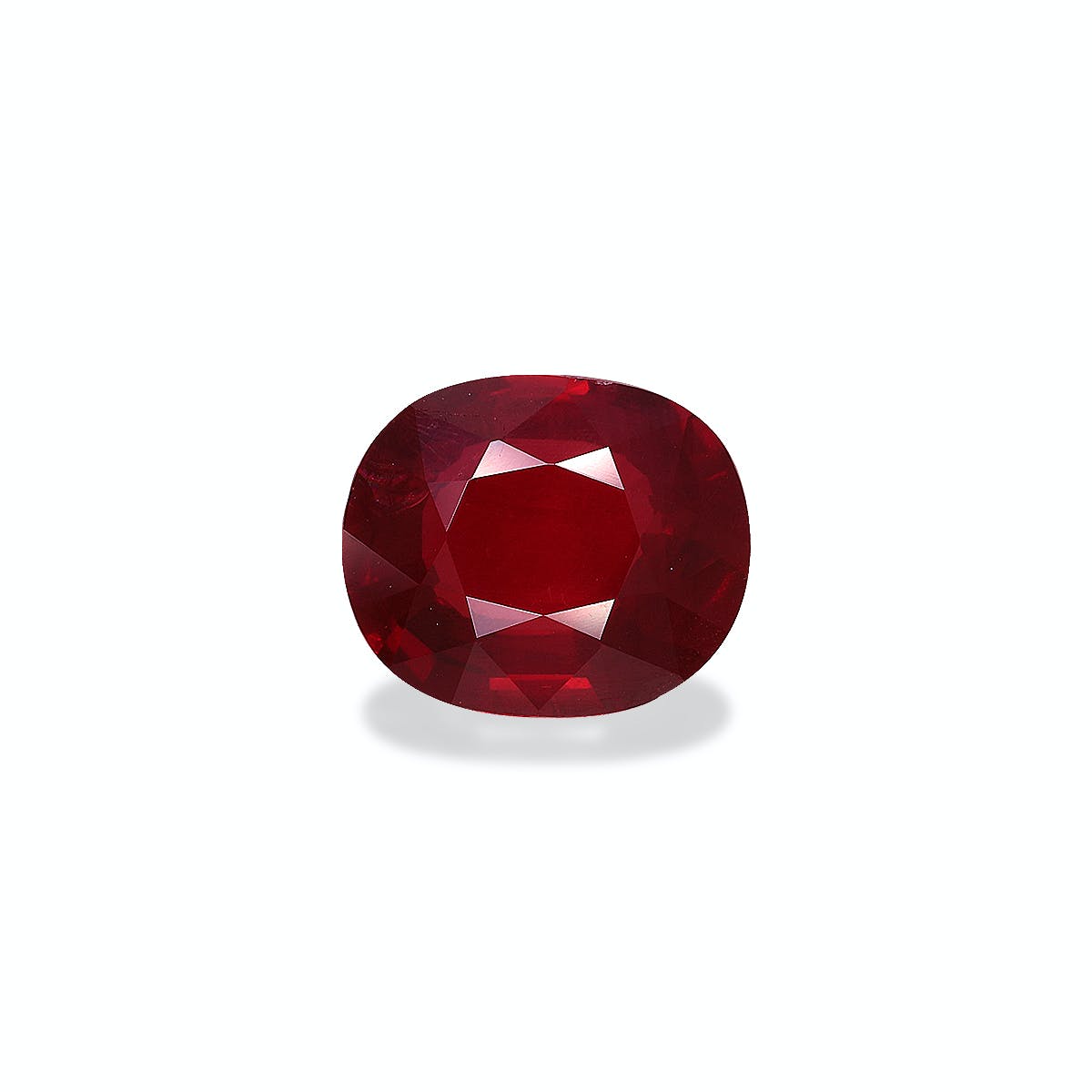 Mozambique Ruby Oval Fine Step Cut Red