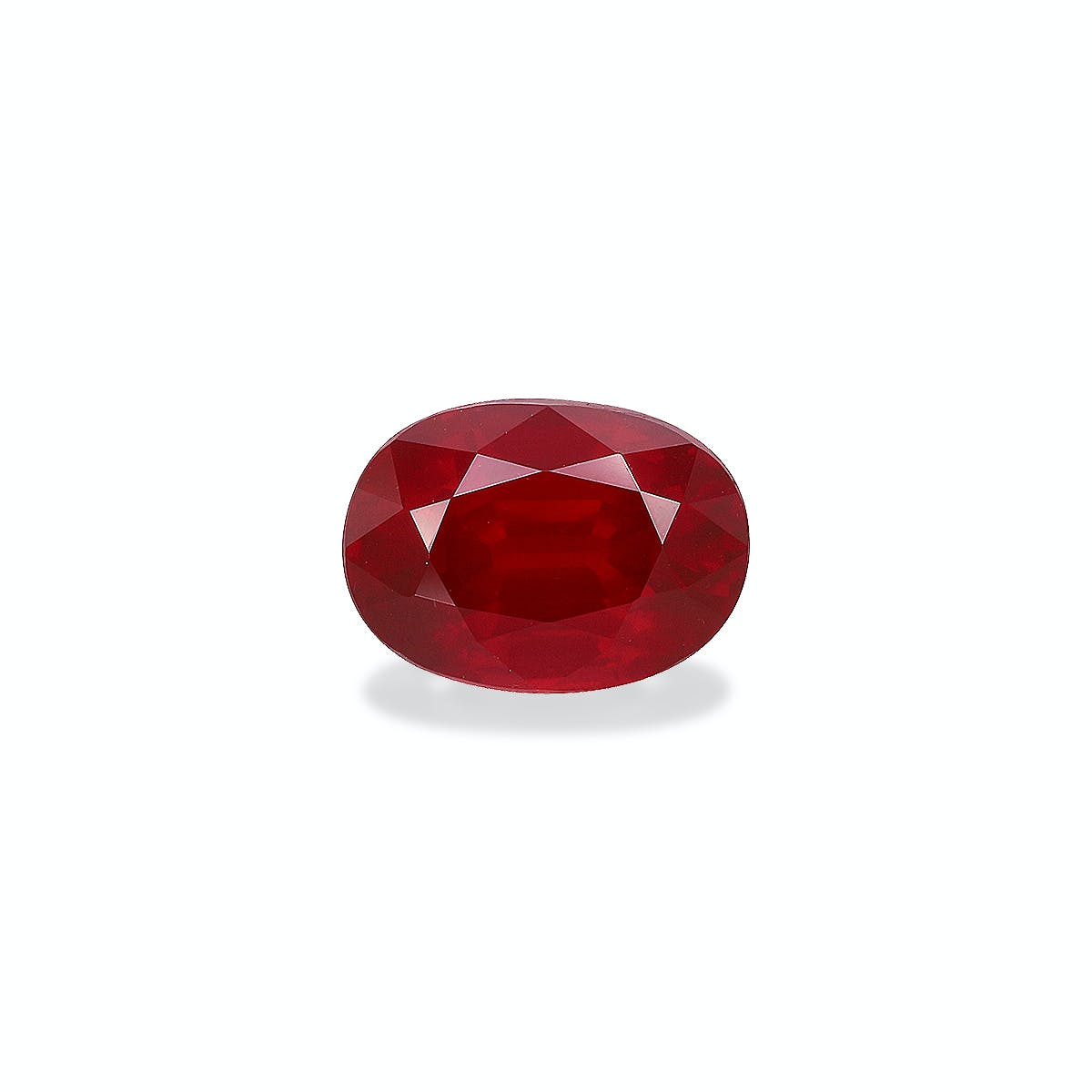 Mozambique Ruby Oval Fine Step Cut Red