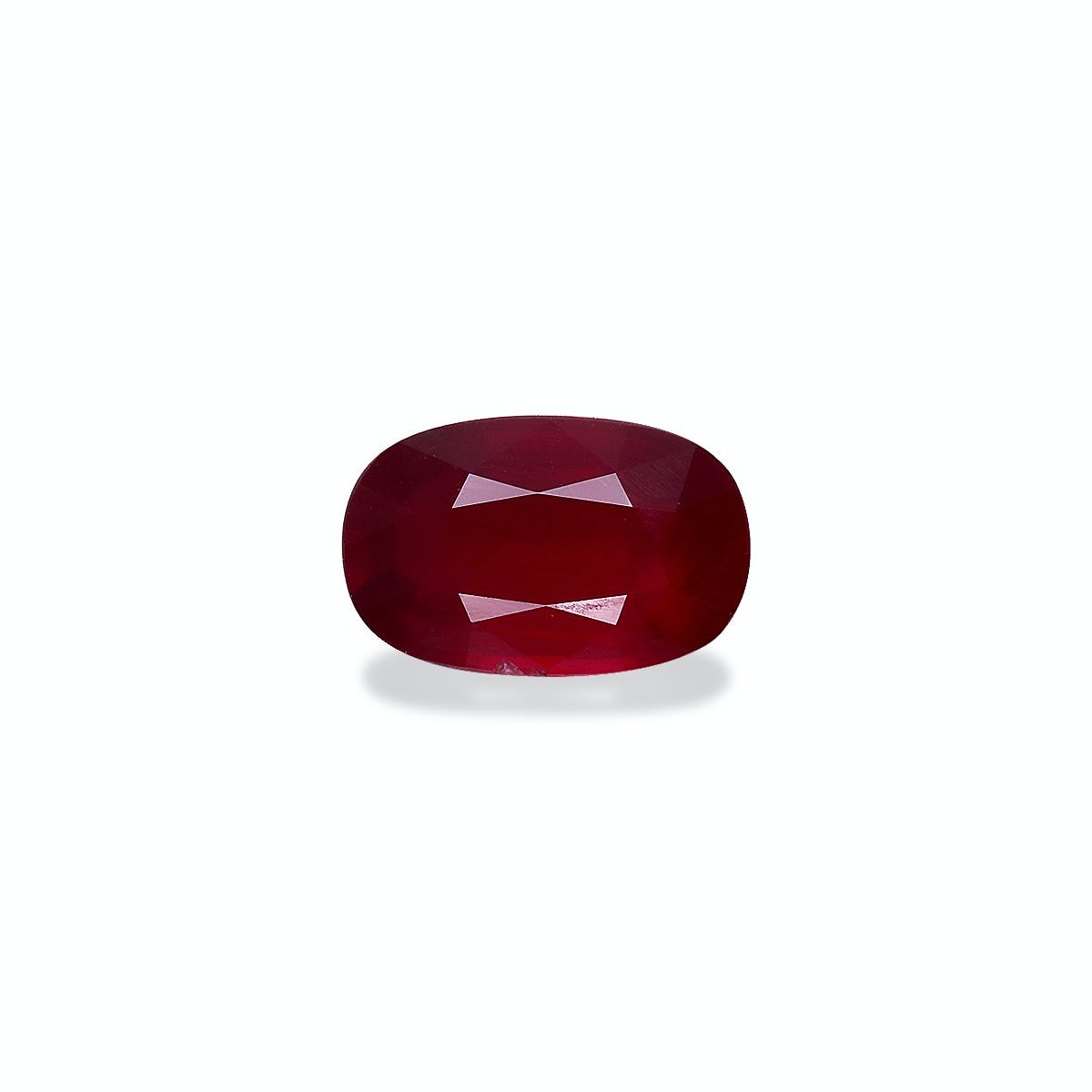 Mozambique Ruby Cushion Fine Step Cut Red