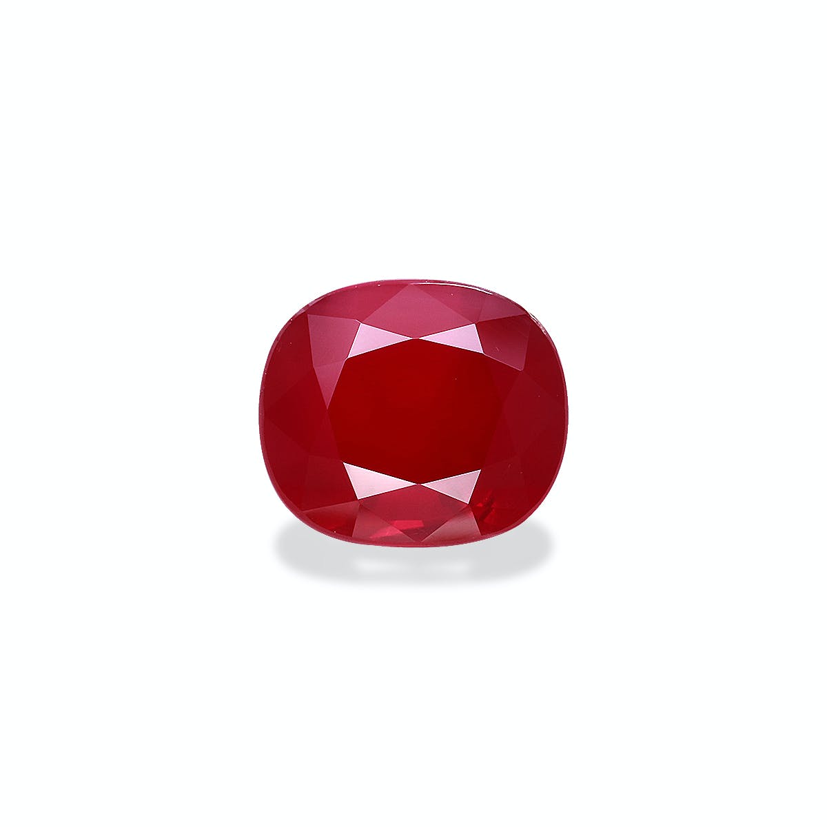 Mozambique Ruby Cushion Fine Step Cut Red