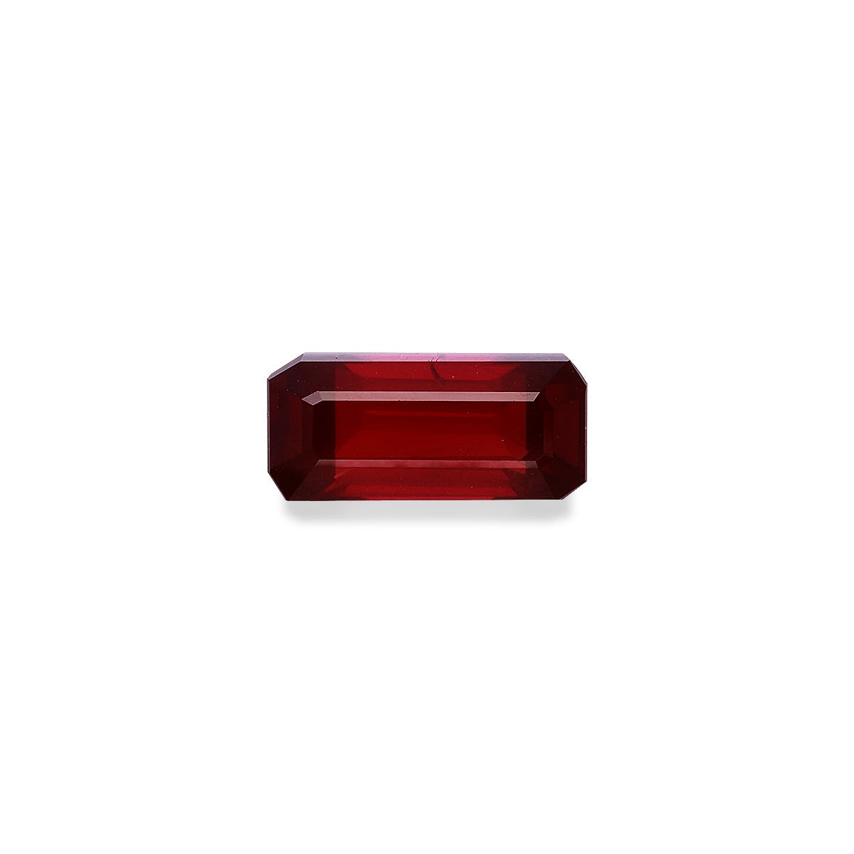 Mozambique Ruby Rectangular Emerald Cut Red