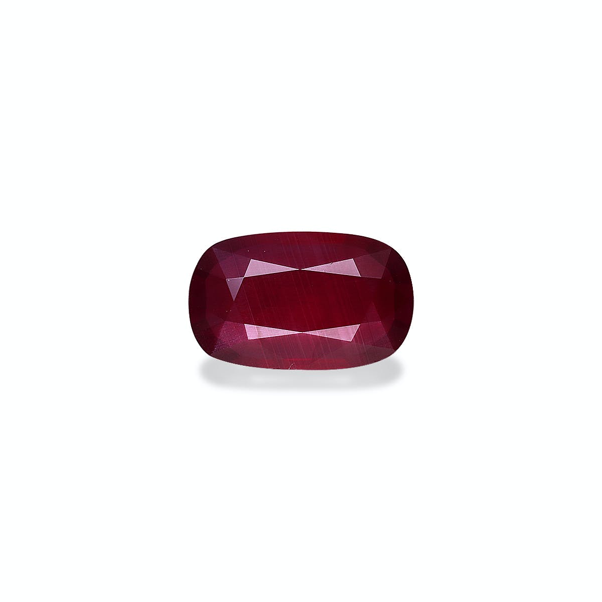 Mozambique Ruby Cushion Fine Step Cut Red