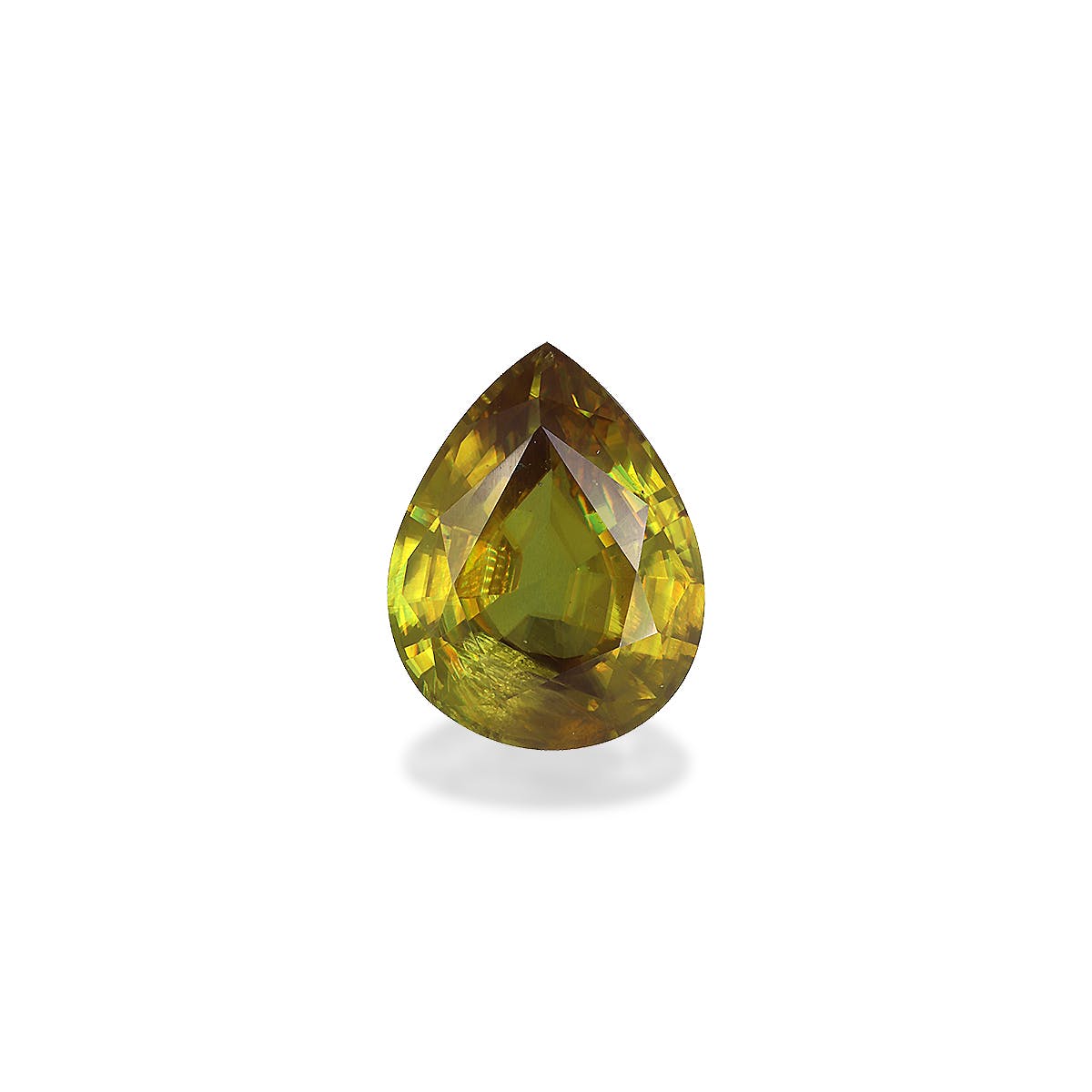 Sphene Pear Fine Step Cut Lemon Yellow