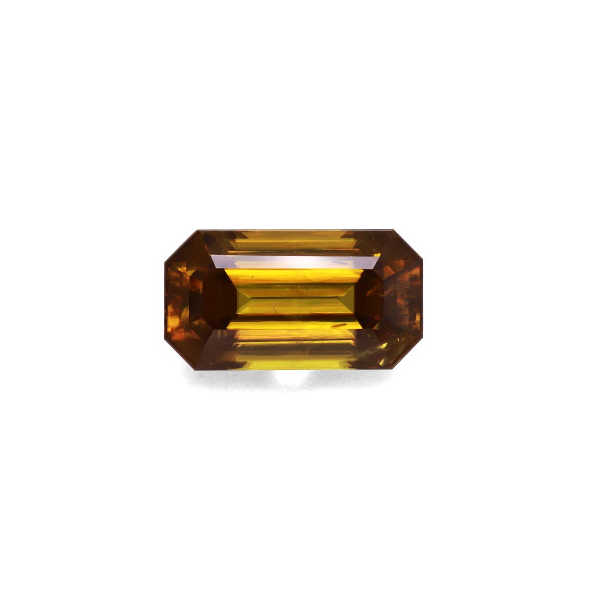 Sphene Rectangular Emerald Cut Corn Yellow