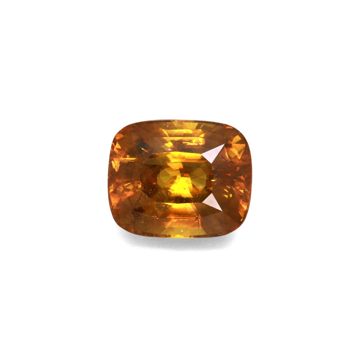 Sphene Cushion Fine Step Cut Green