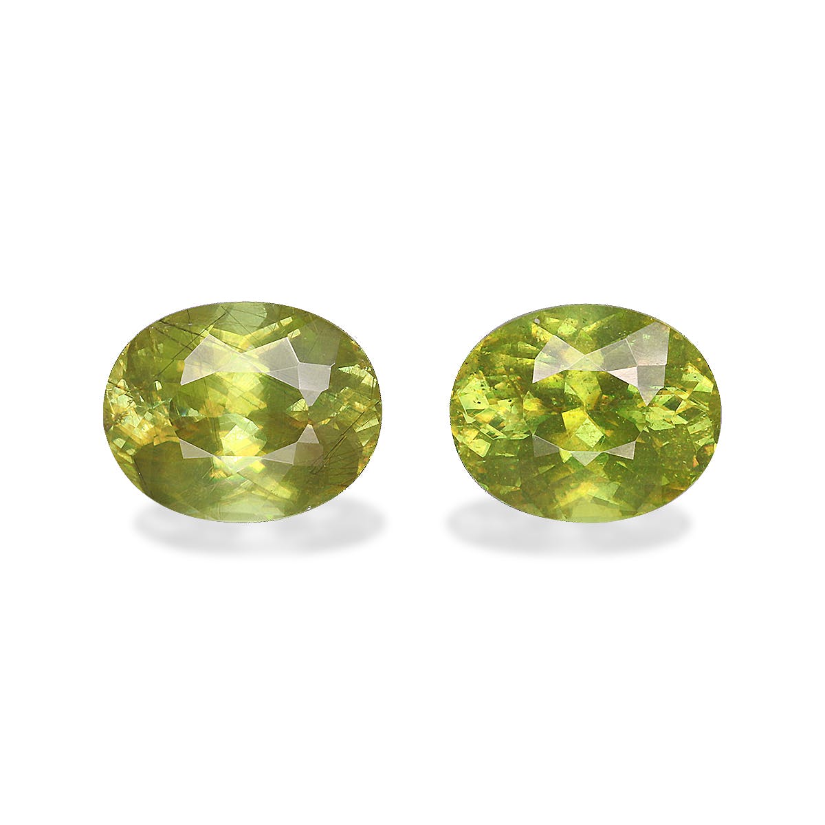 Sphene Oval Modified Brilliant Cut Green