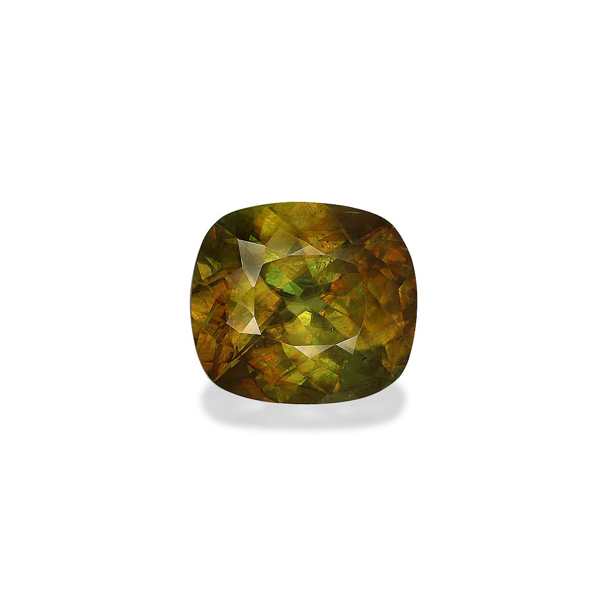 Sphene Cushion Modified Brilliant Cut Forest Green