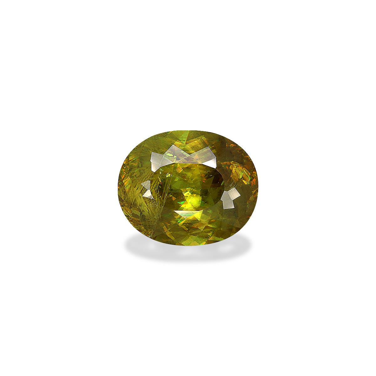 Sphene Cushion Modified Brilliant Cut Green