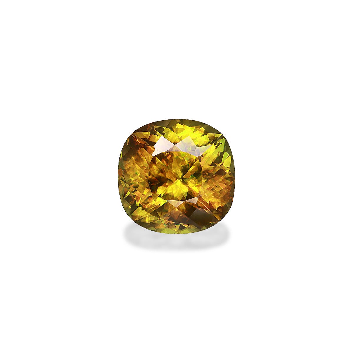 Sphene Cushion Modified Brilliant Cut Yellow